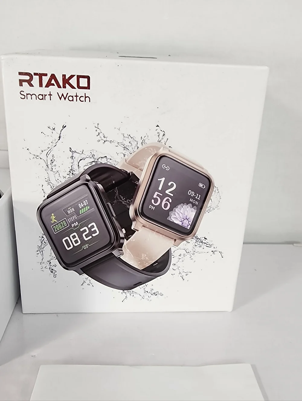 RTAKO Smart Watch, Black, X3C, Waterproof - (Tested)